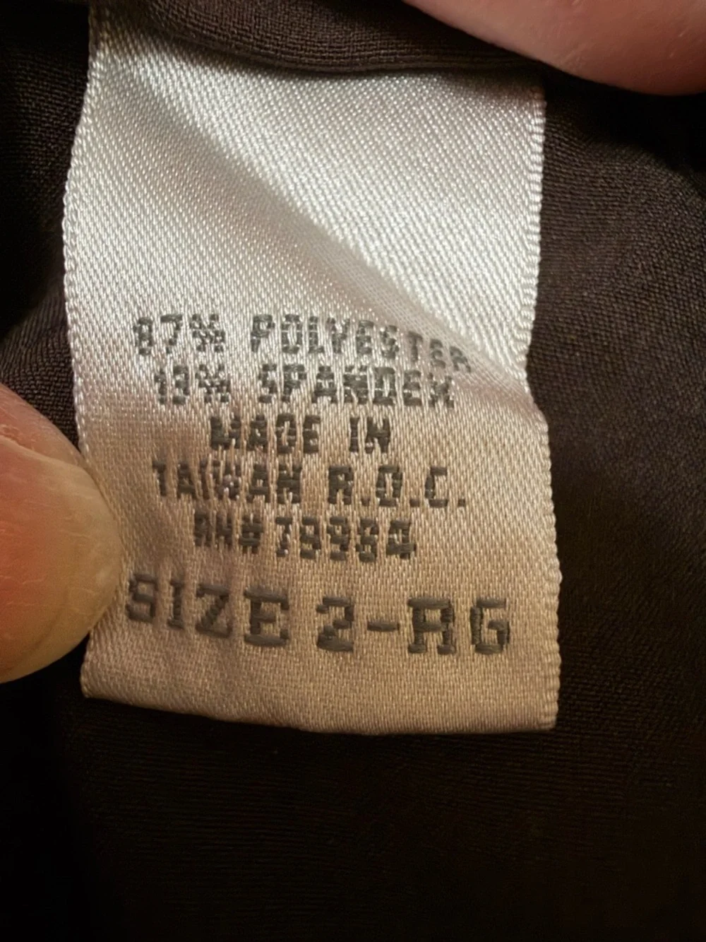 Chico's Zenergy Chocolate Brown Straight Size Zip Active Wear Pants Sz 2R (12R) - Picture 11 of 15
